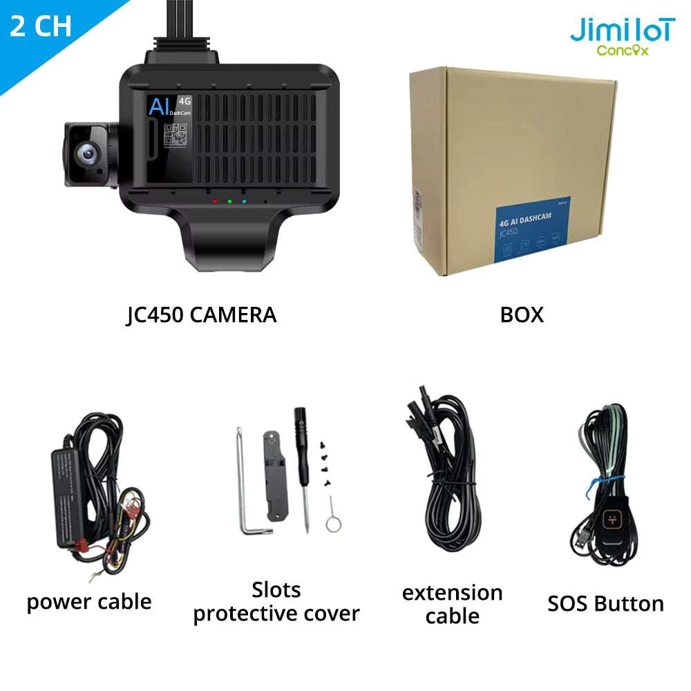 Jimi IoT JC450 4G AI Dashcam